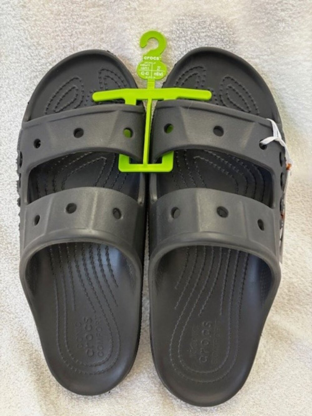 Crocs unisex black Baya slide on sandal NWT Men's Size 9/Women's Size 11